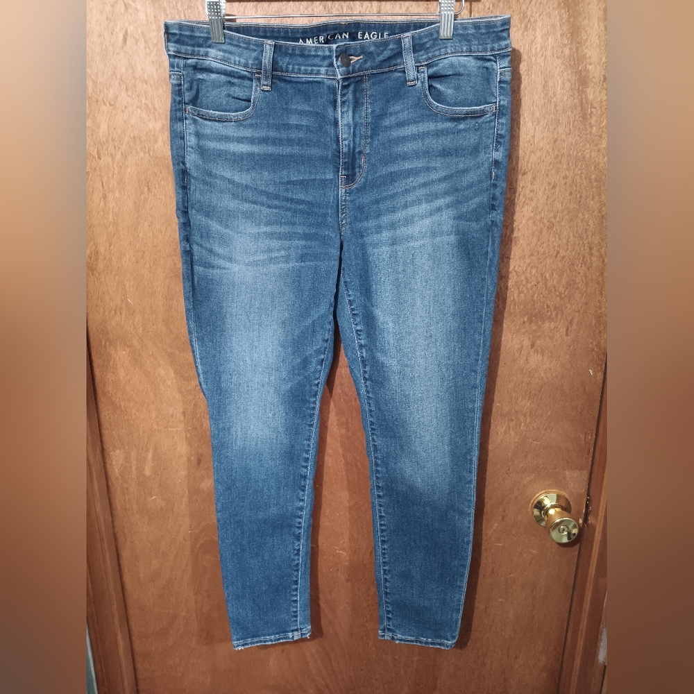 American Eagle Outfitters Dark Blue Skinny Jeans